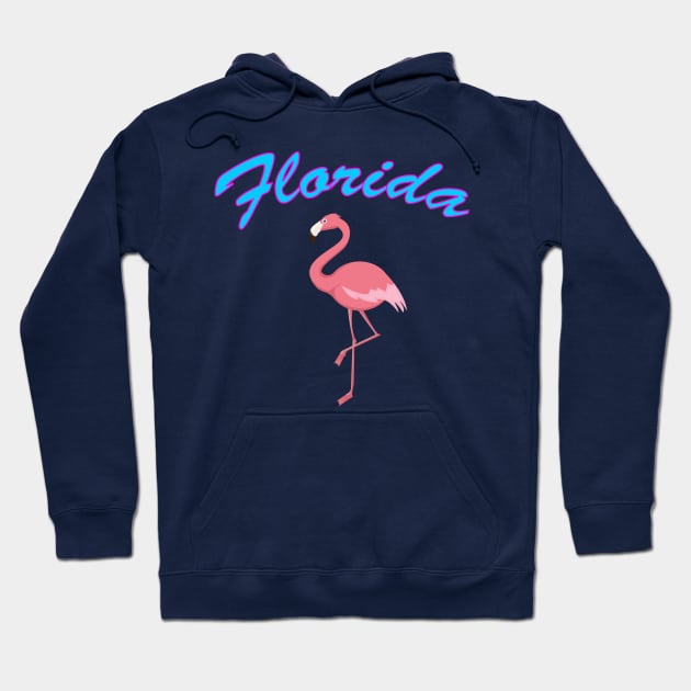 Florida Pink Flamingo Hoodie by letnothingstopyou